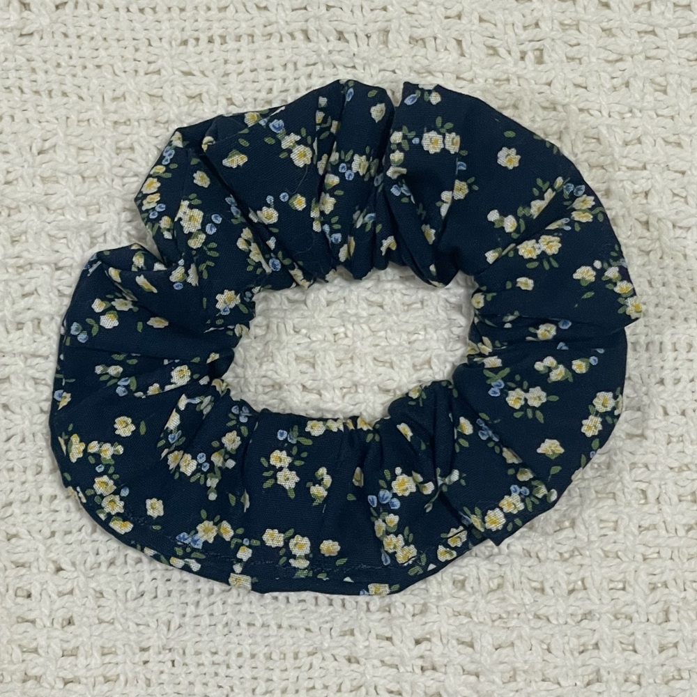 Floral Cotton Scrunchie